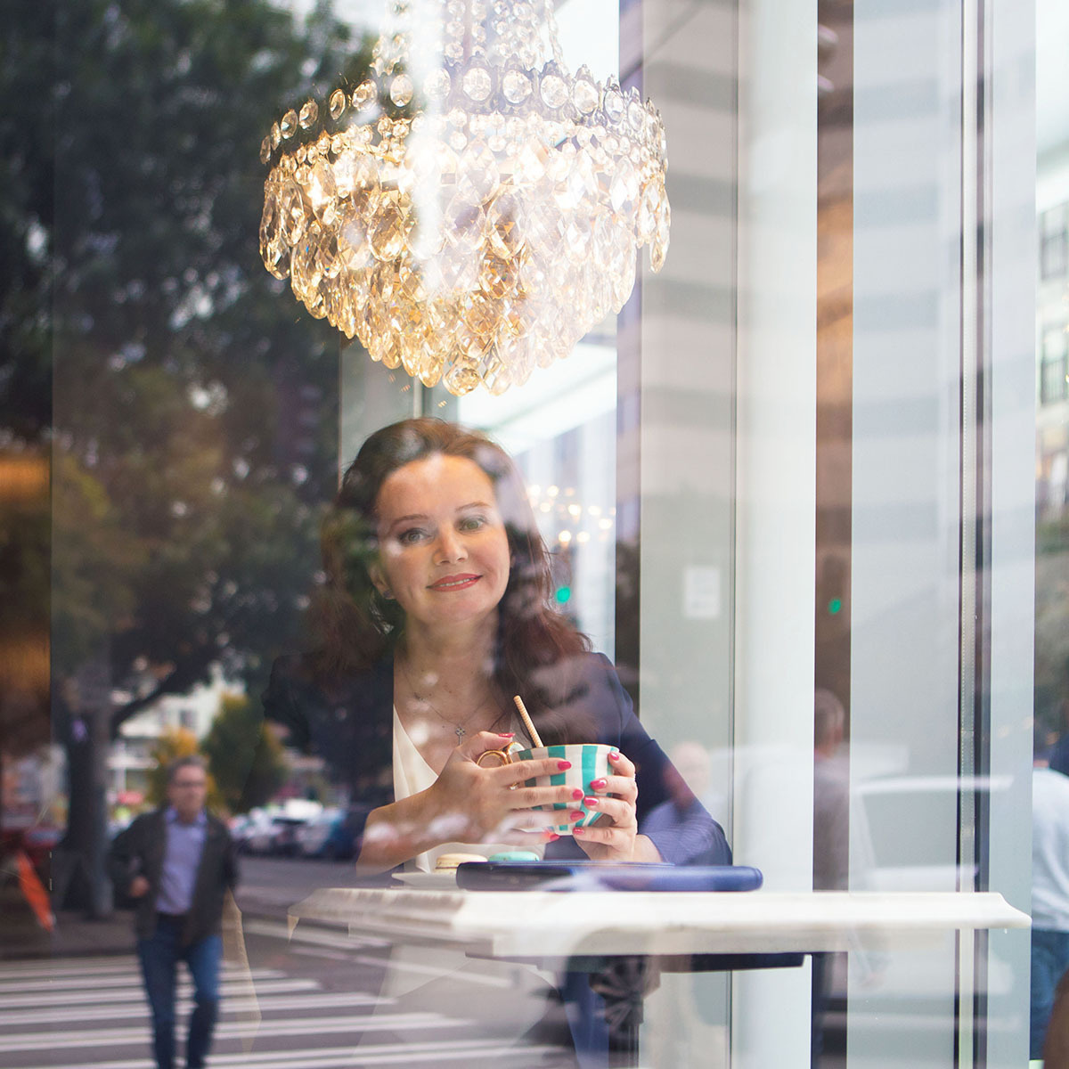 Coffee Time content photoshoot. YuAnna studio. Family & Kids Photographer in Seattle area, located in