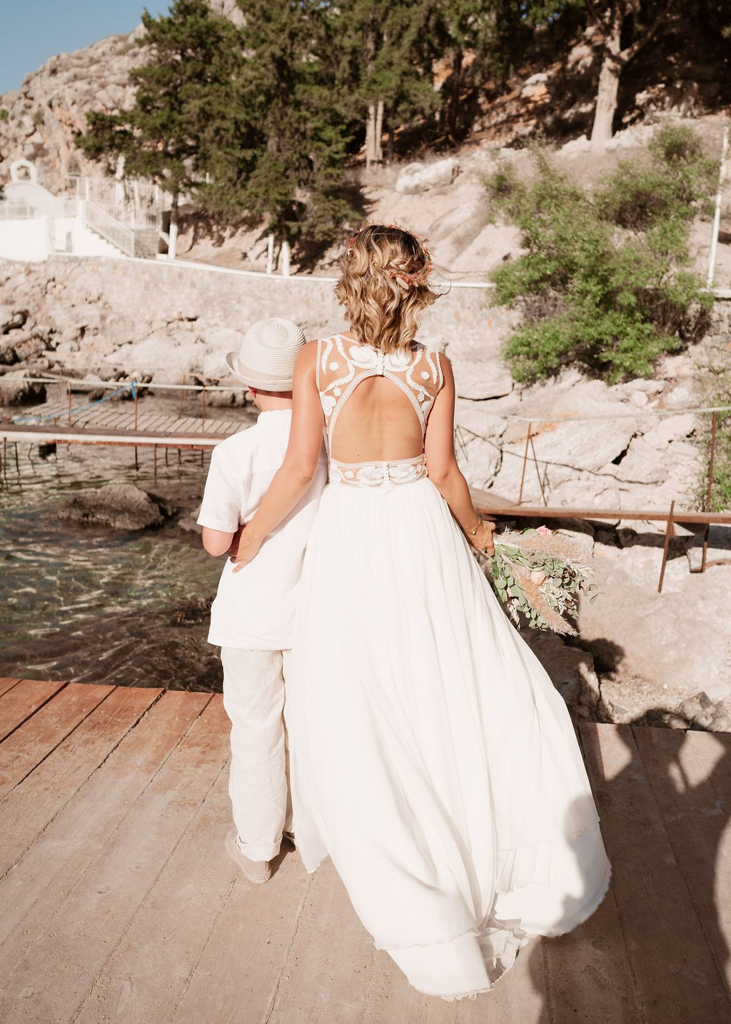 Tom and Denise. Renate Woeste | Wedding planner in Rhodes. Creating dream weddings by the sea. Let’s make your special day unforgettable