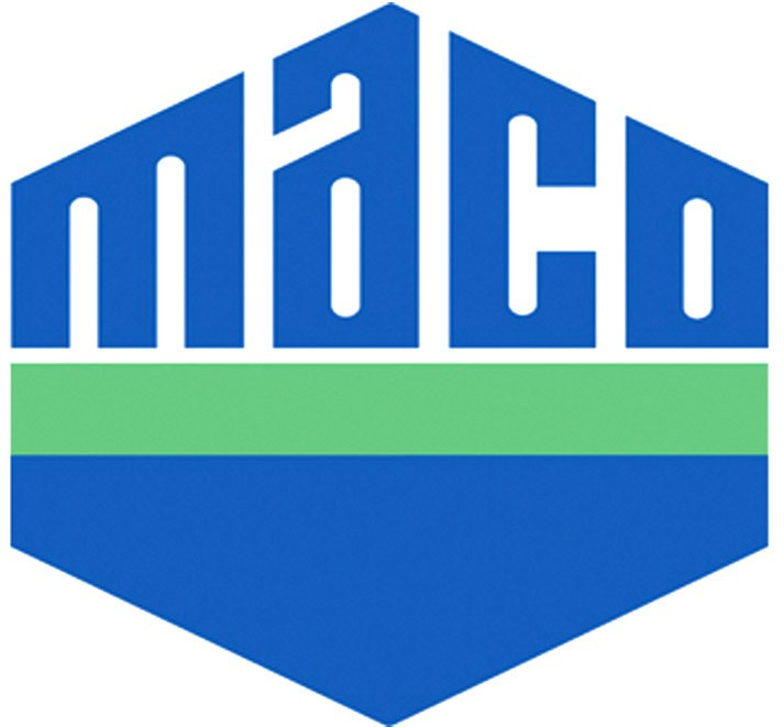 Логотип компании MACO.