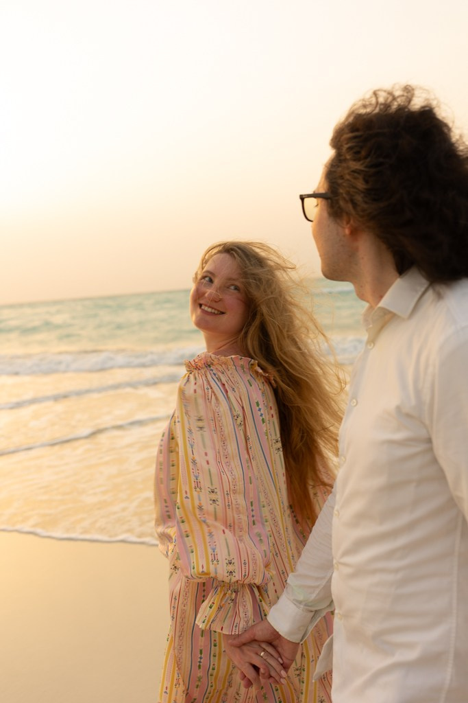 Stella and Ilya pregnancy photoshoot Saadyat. Professional Photographer Abu Dhabi, Dubai — Yulia Ismoilova | 2025