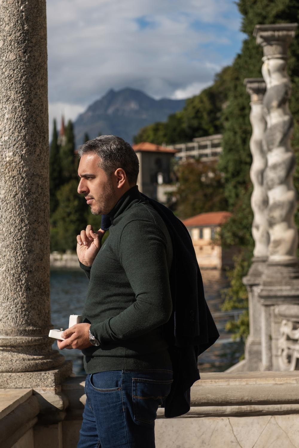 Proposal at Villa Monastero' oct 23. Lake Como Wedding Photographer | Elegant & Timeless Photography in Italy