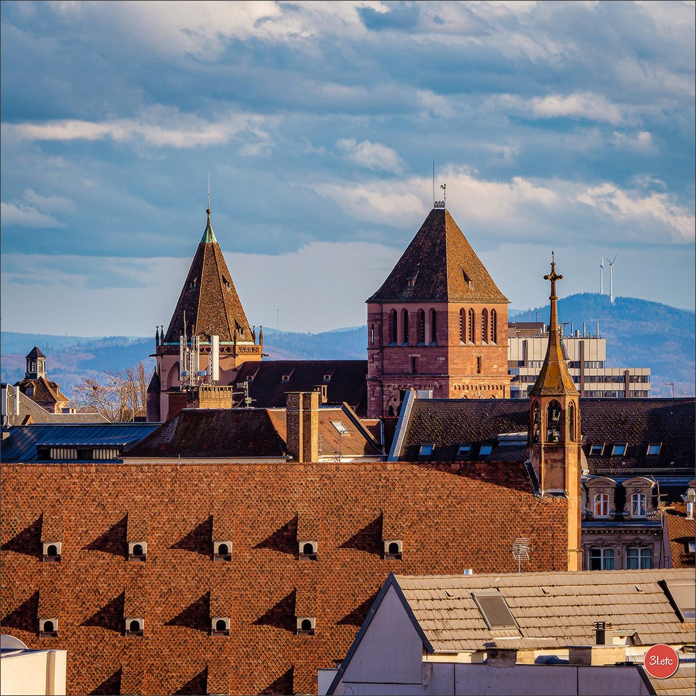 Vue de la ville un peu d'en haut. Photographe à Strasbourg | Portraits, Studio, Enfants, Événements