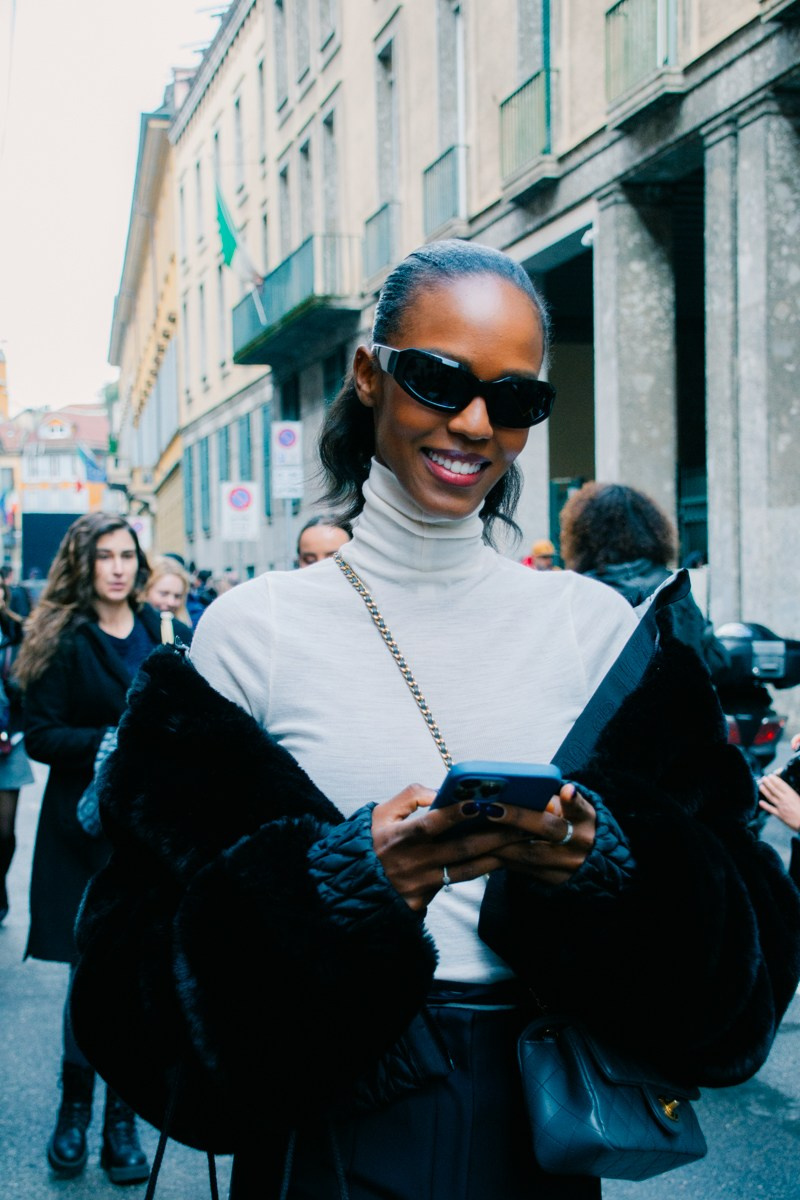 Street style in Milan. Milano Fashion Week