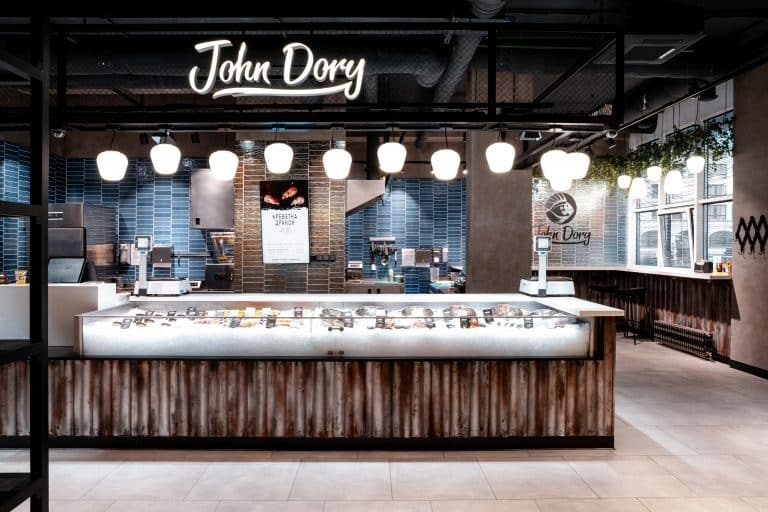 “JOHN DORY” FISH SHOP. Дизайн интерьера и 3D-визуализация | AB Design Buro