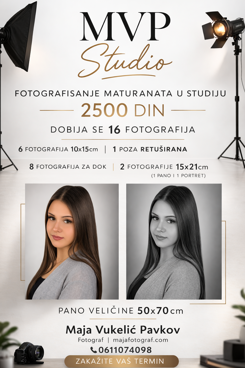 Fotograf za Maturske fotografije. Fotograf Novi Sad Maja Vukelic Pavkov, maturanti, portreti, fotografisanje proizvoda, iznajmljivanje studija za fotografe