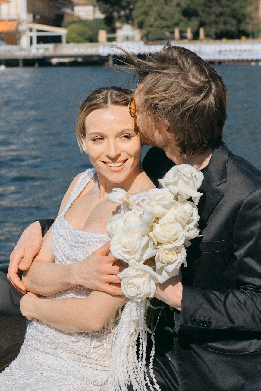 Romantic Lake Como Boat Wedding. Анастасия Бучинская фотограф в Милане