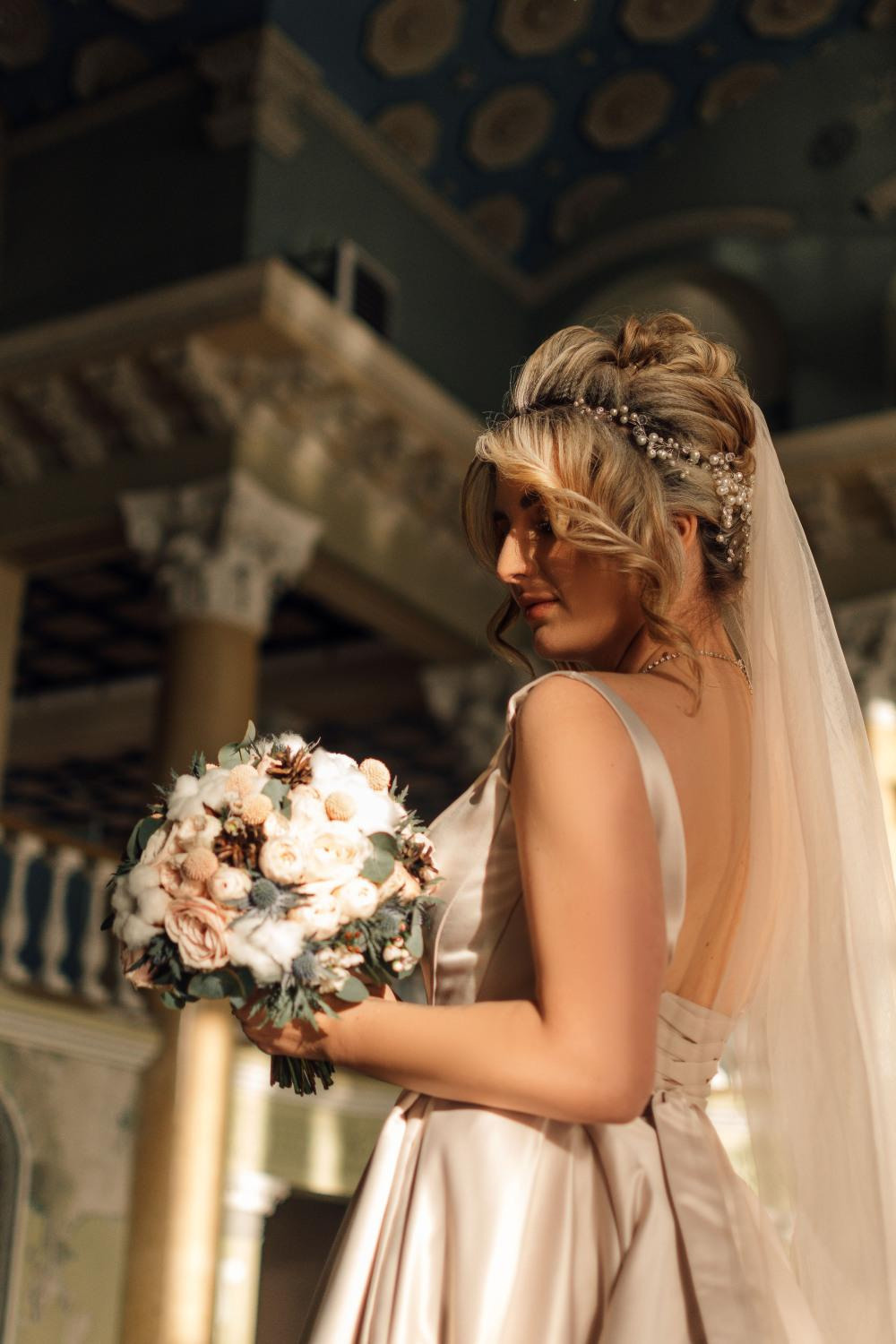 Līgavas pušķis ziemas sezonā. Event design, decoration, floristry, gift, Irina Novika, Riga, Latvia