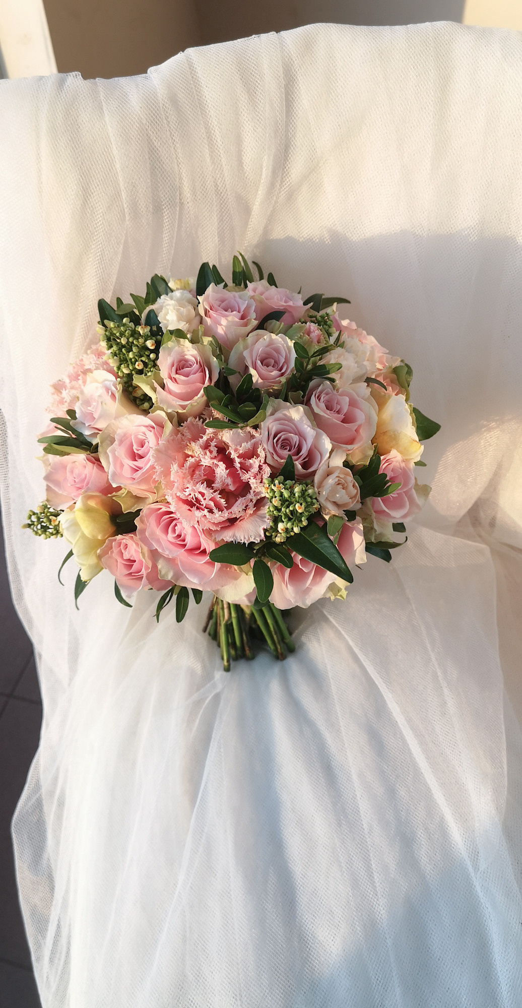 Līgavas pušķi rozā toņos. Event design, decoration, floristry, gift, Irina Novika, Riga, Latvia