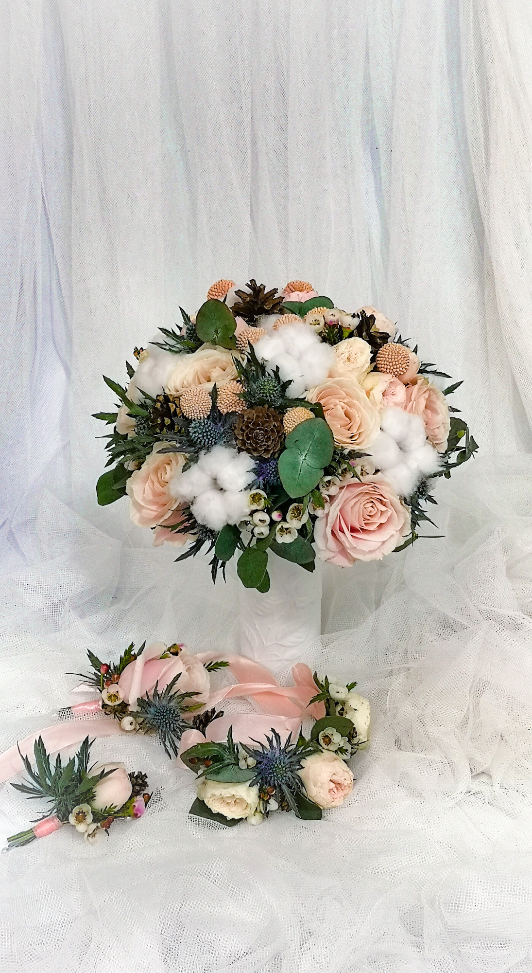 Līgavas pušķis ziemas sezonā. Event design, decoration, floristry, gift, Irina Novika, Riga, Latvia