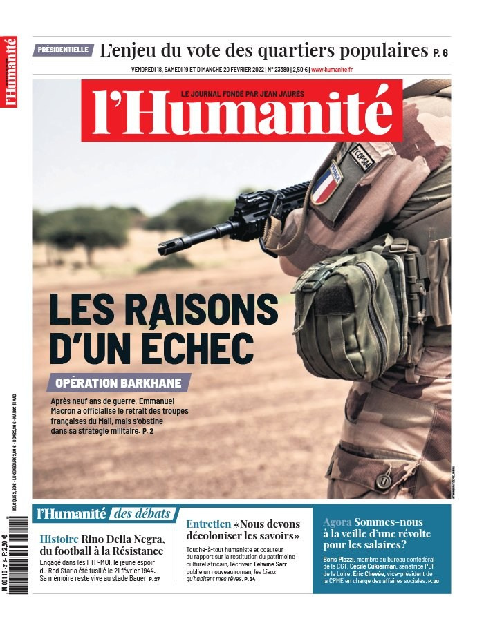 L'Humanité, 18 février 2022
