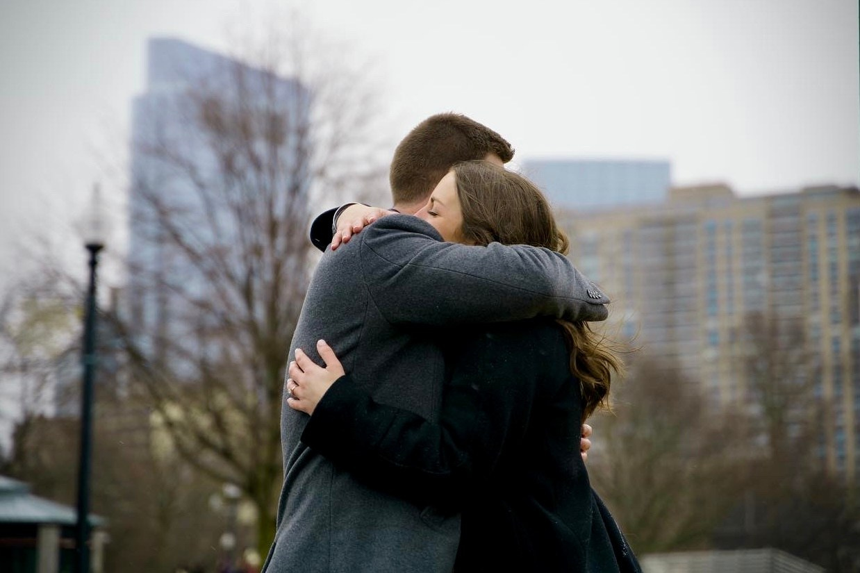 Matt and Jessica at Boston Park. Stefanovich Photography | Boston, MA
