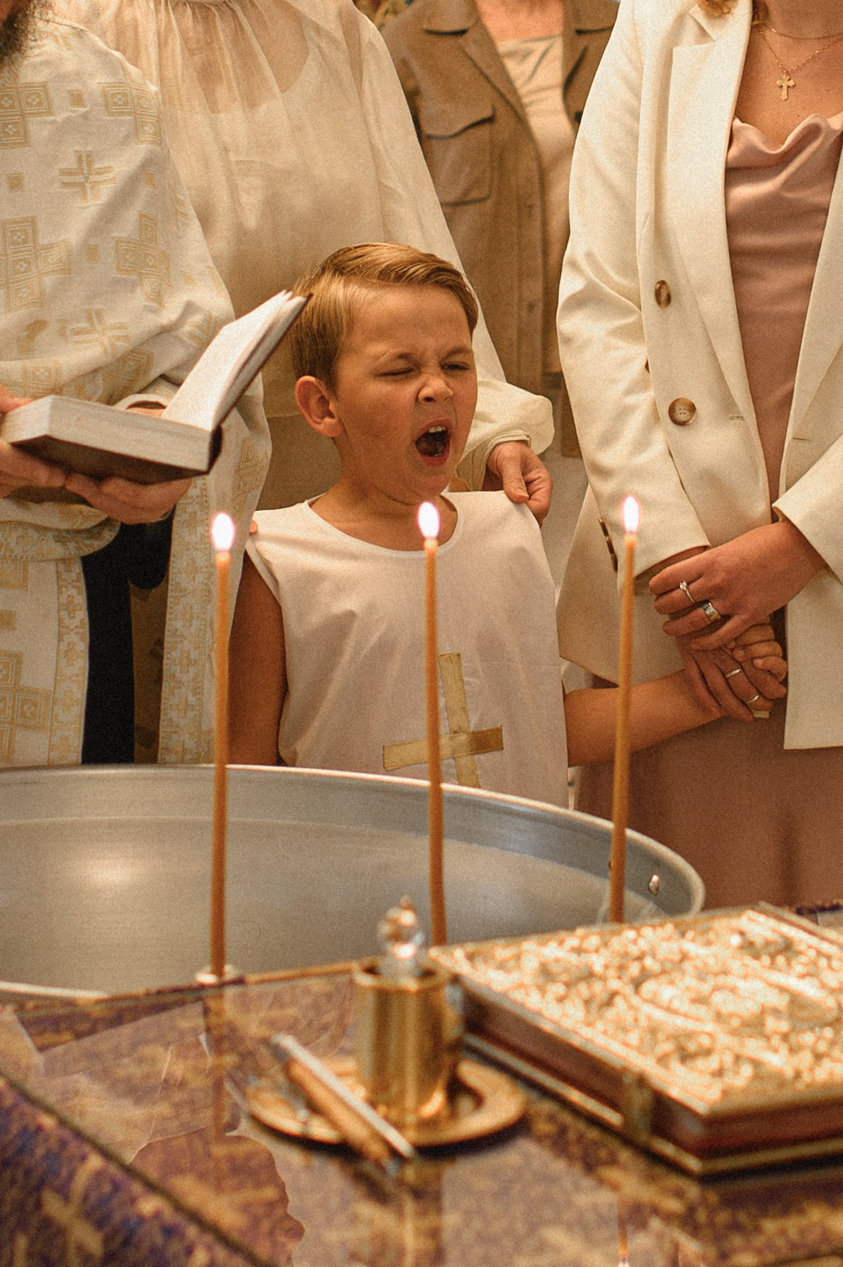 Baptism Mihail. Family, children, portrait, and event photography in Thessaloniki