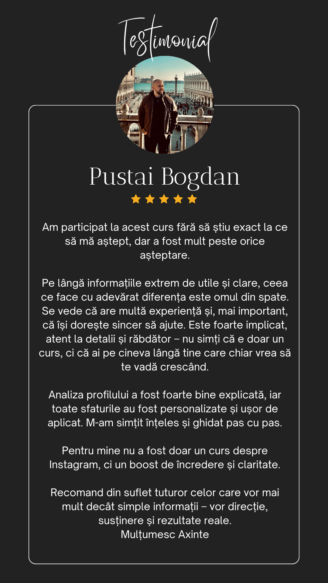 O Oră de Mentoring. Axinte Films