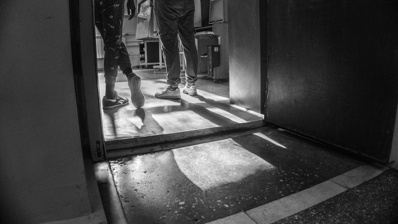 Backstage of the shooting of a advertising video