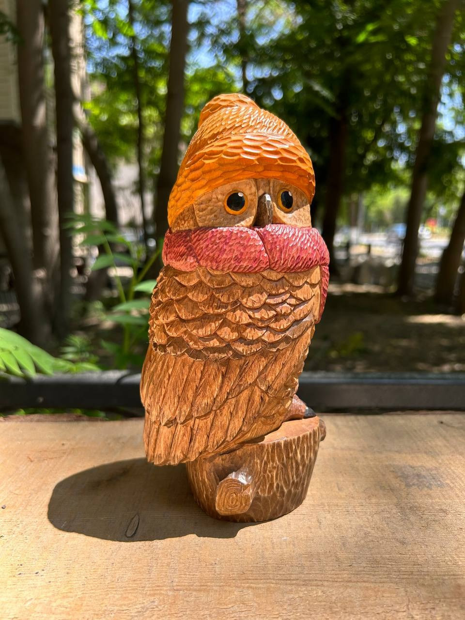 Скульптуры с окрашиванием. Резьба по дереву. Уникальные декоративные скульптуры для интерьера