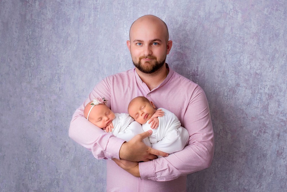 Sesja noworodkowa z rodzicami i rodzeństwem - Natalia Lucko