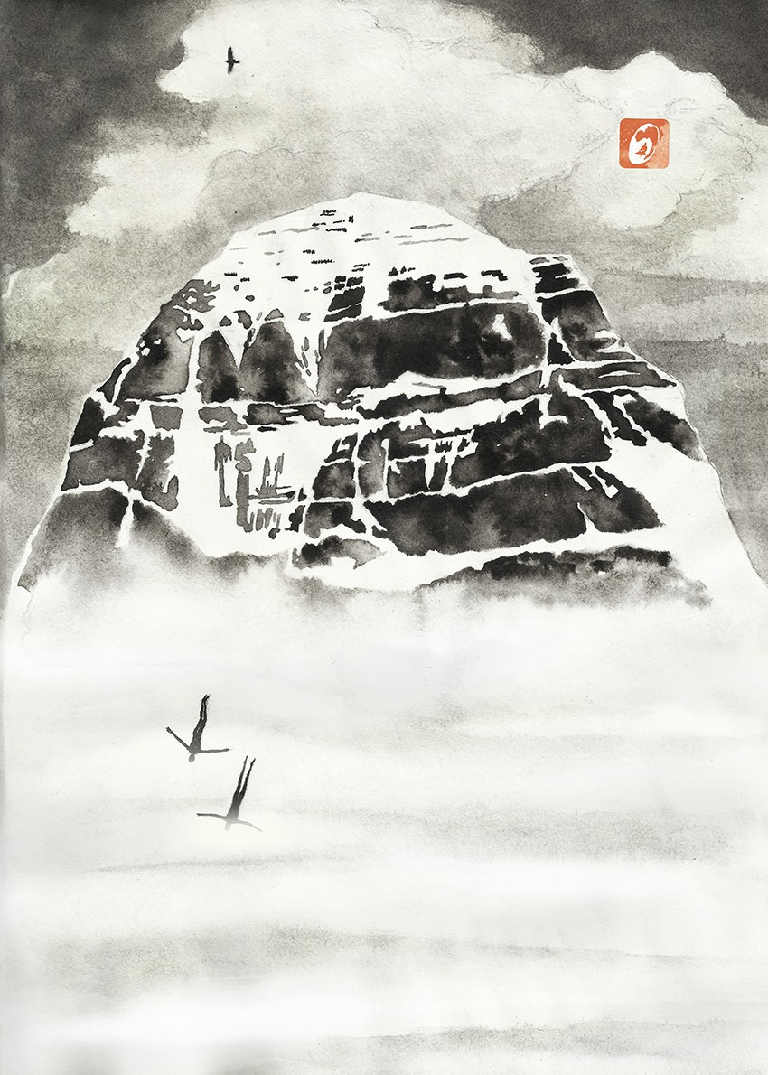 Iliustration for book by Wawrzyniec Jan Dąbrowski “Alchemia Czarnych Lodowców”. Artist, photographer, graphic designer, dreamer