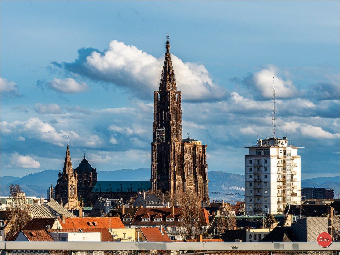 Vue de la ville un peu d'en haut. Photographe à Strasbourg | Portraits, Studio, Enfants, Événements