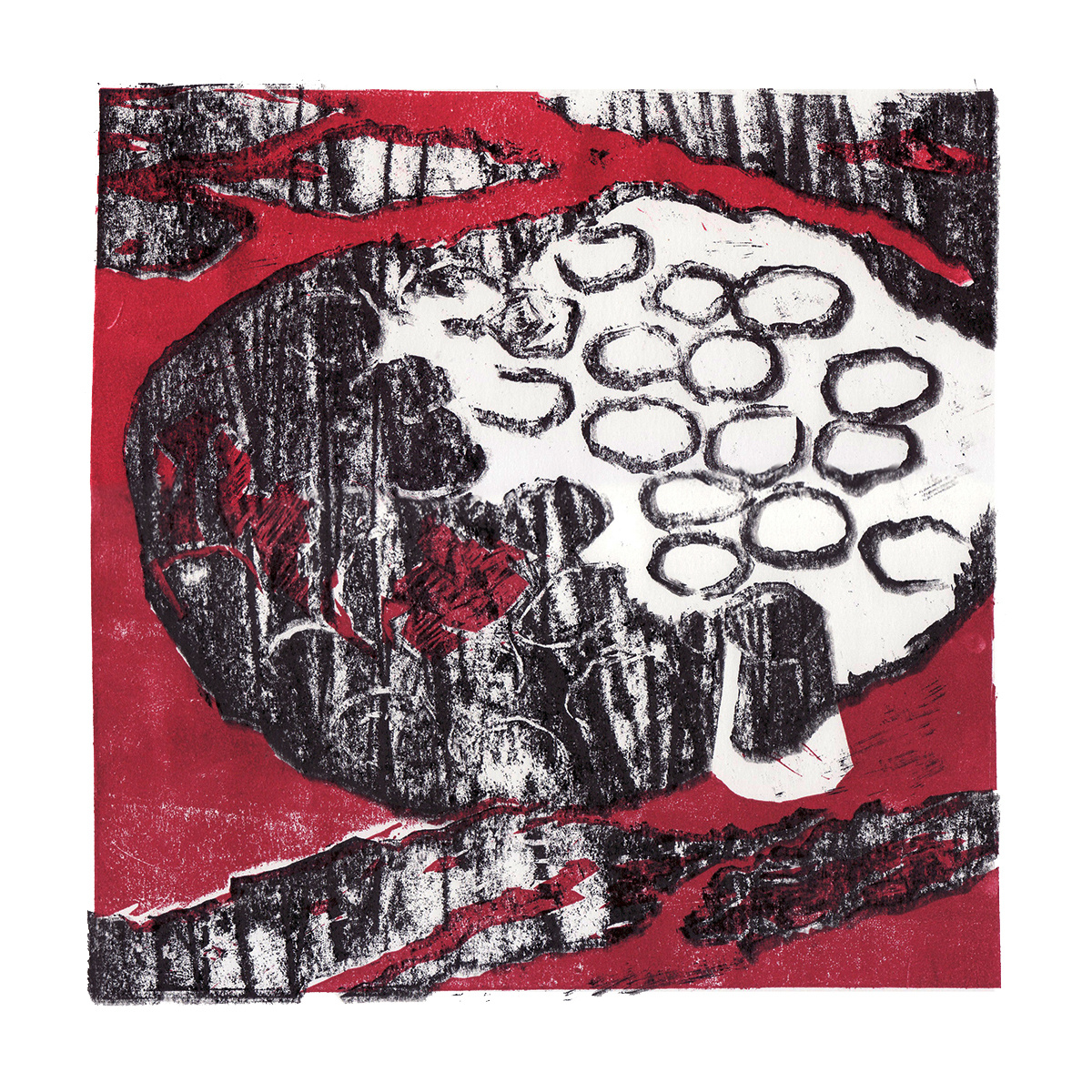 Linocut, 25 х 25 см, 1/10, 2016