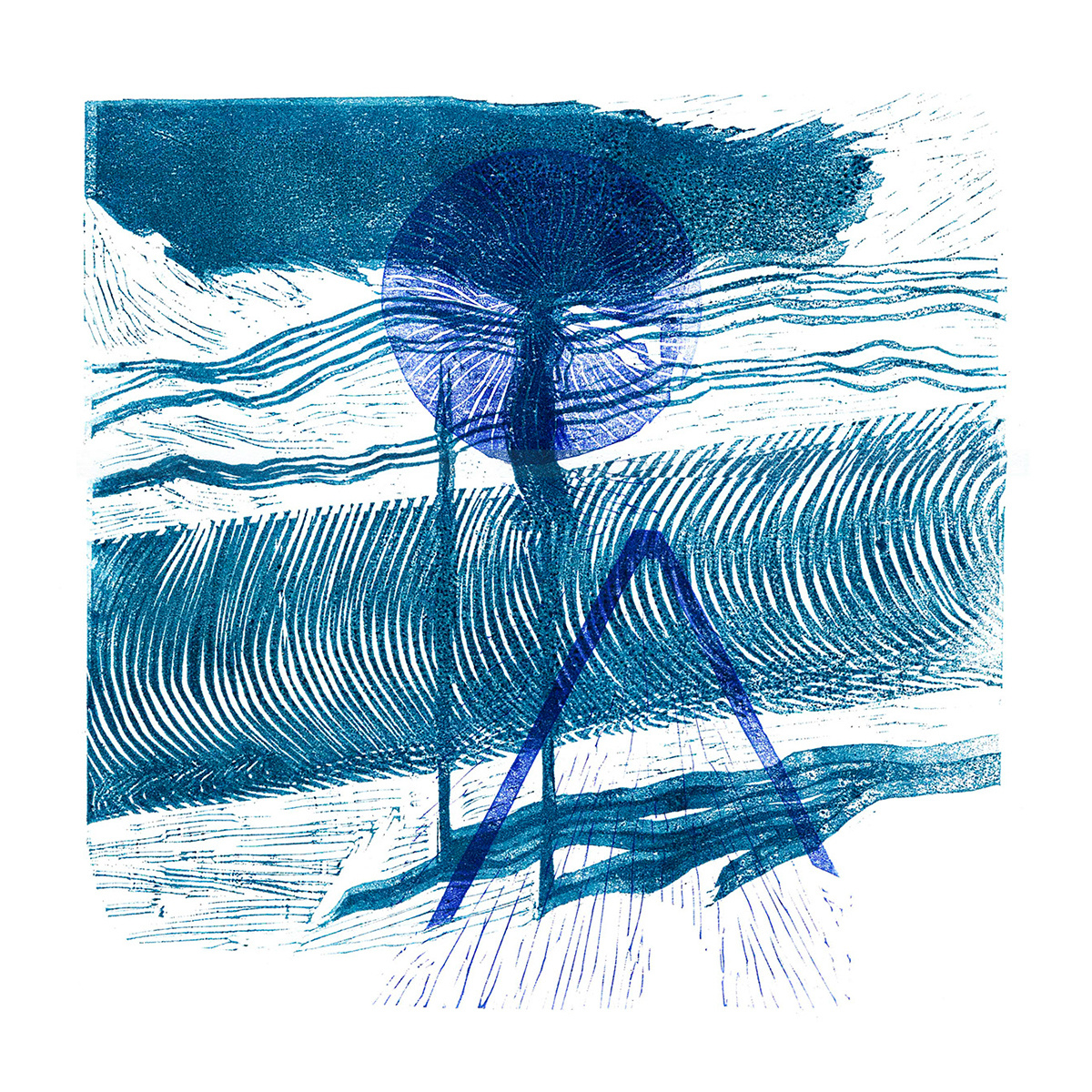 Linocut, 25 х 25 см, 1/10, 2018