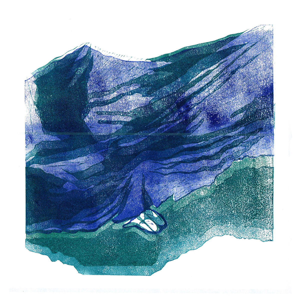 Linocut, 25 х 25 см, 1/10, 2018