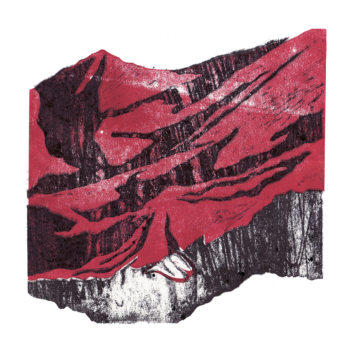 Linocut, 25 х 25 см, 1/10, 2016