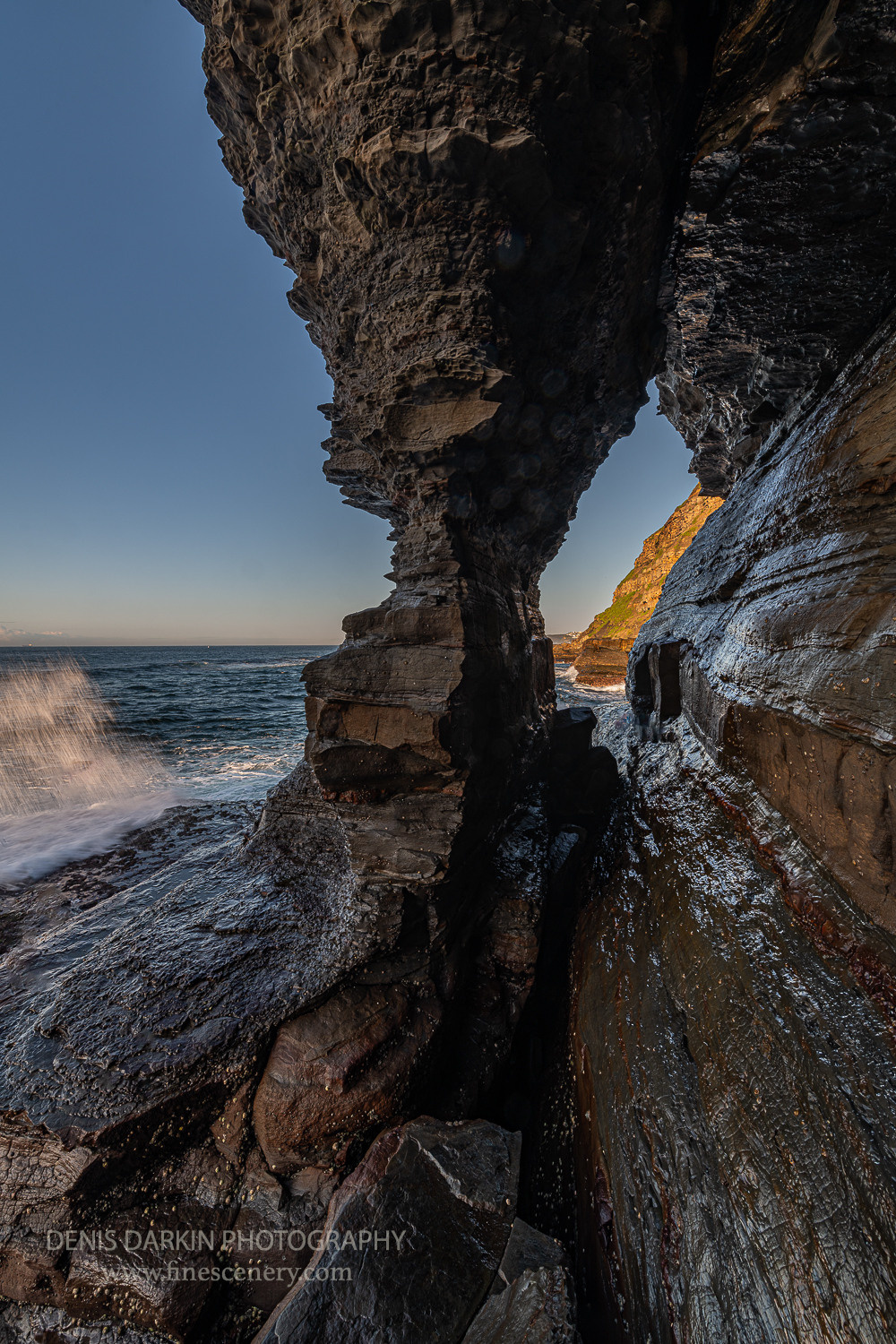 A naturally occurring arc near Bogey Hole, Newcastle