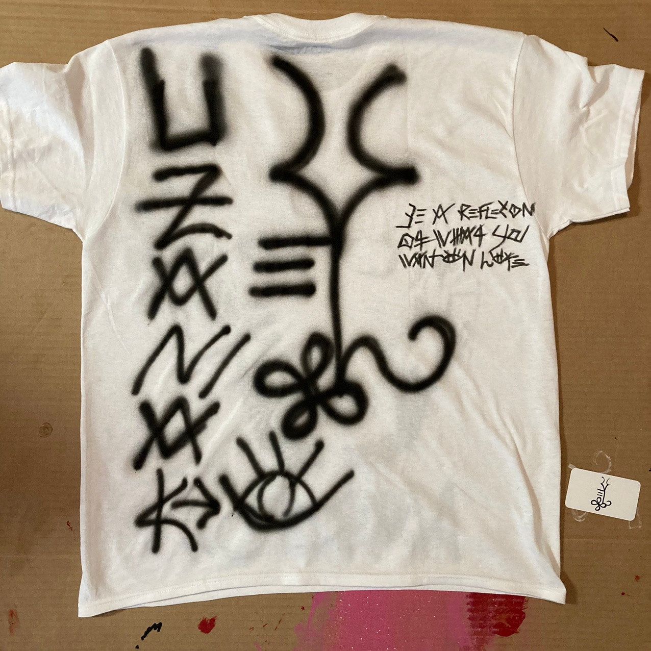 Airbrushed Naruto T-shirt. BACK