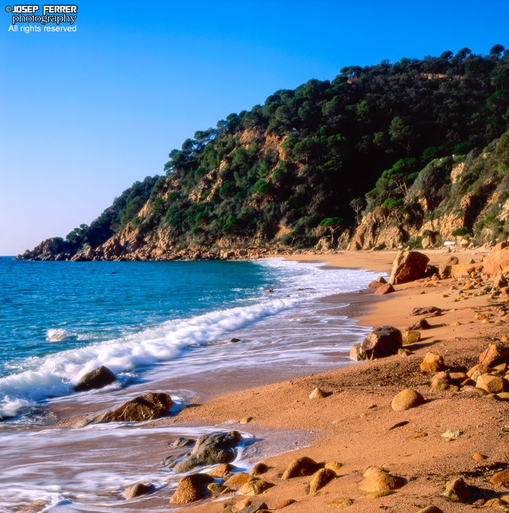 Beach at winter, Costa Brava, Catalunya