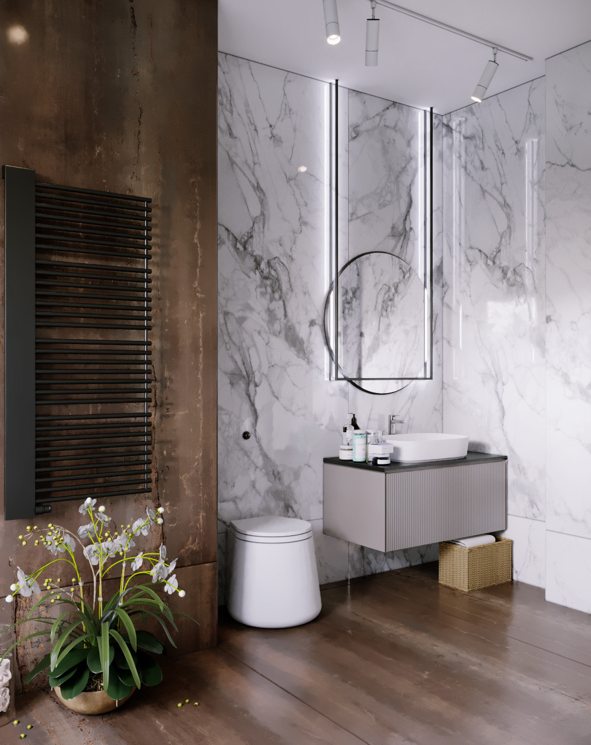 Мужской СанУзел. г. Бельцы, Молдова. Архитектор, дизайнер интерьера, декоратор