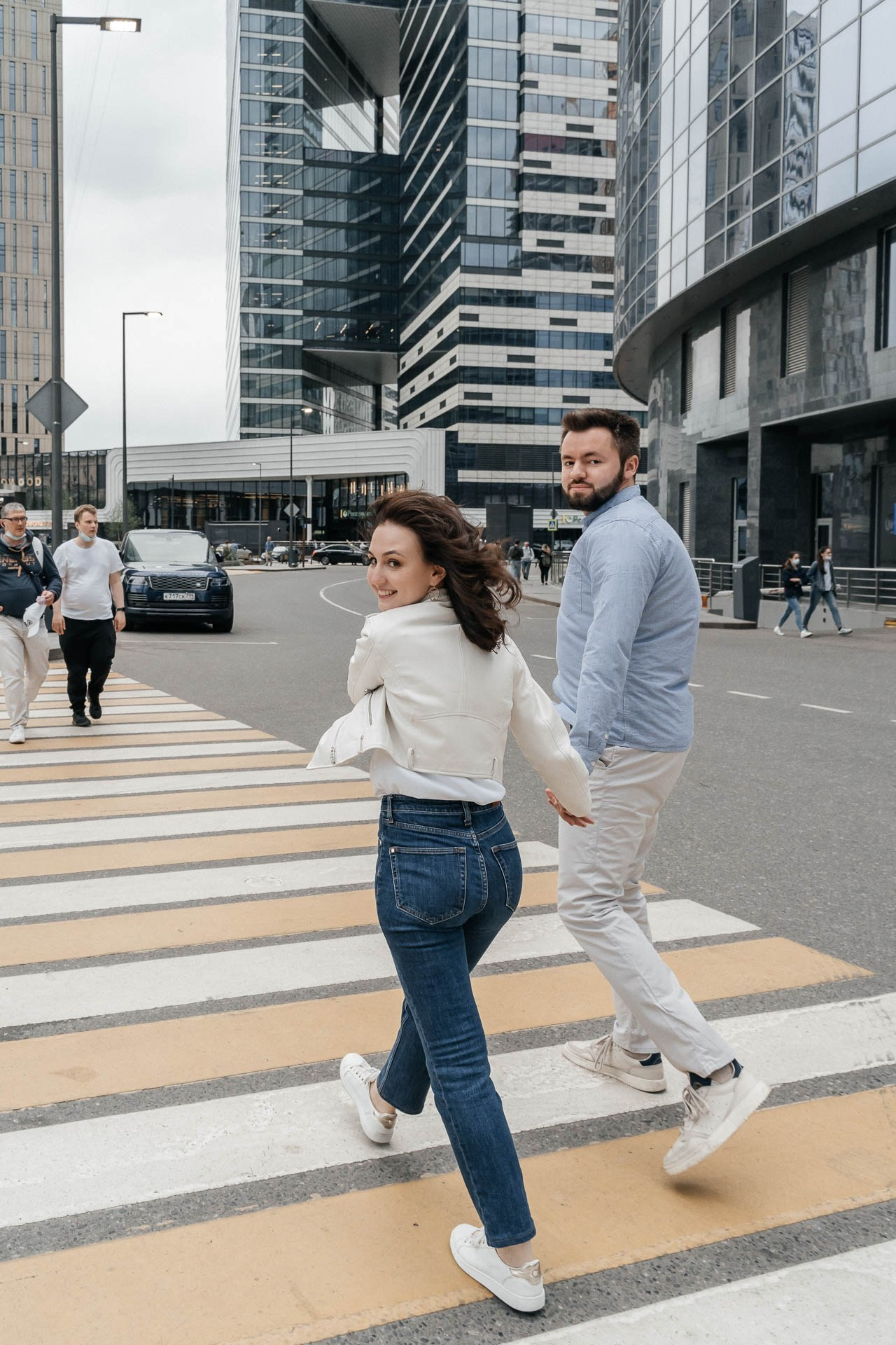 Toronto engagement photographer natural laughter Ksenia and Artem.