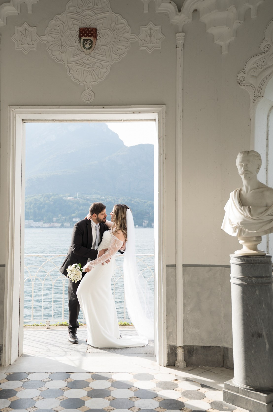 Lake Como Elopement at Villa Melzi in Bellagio. Lake Como Proposal Photographer