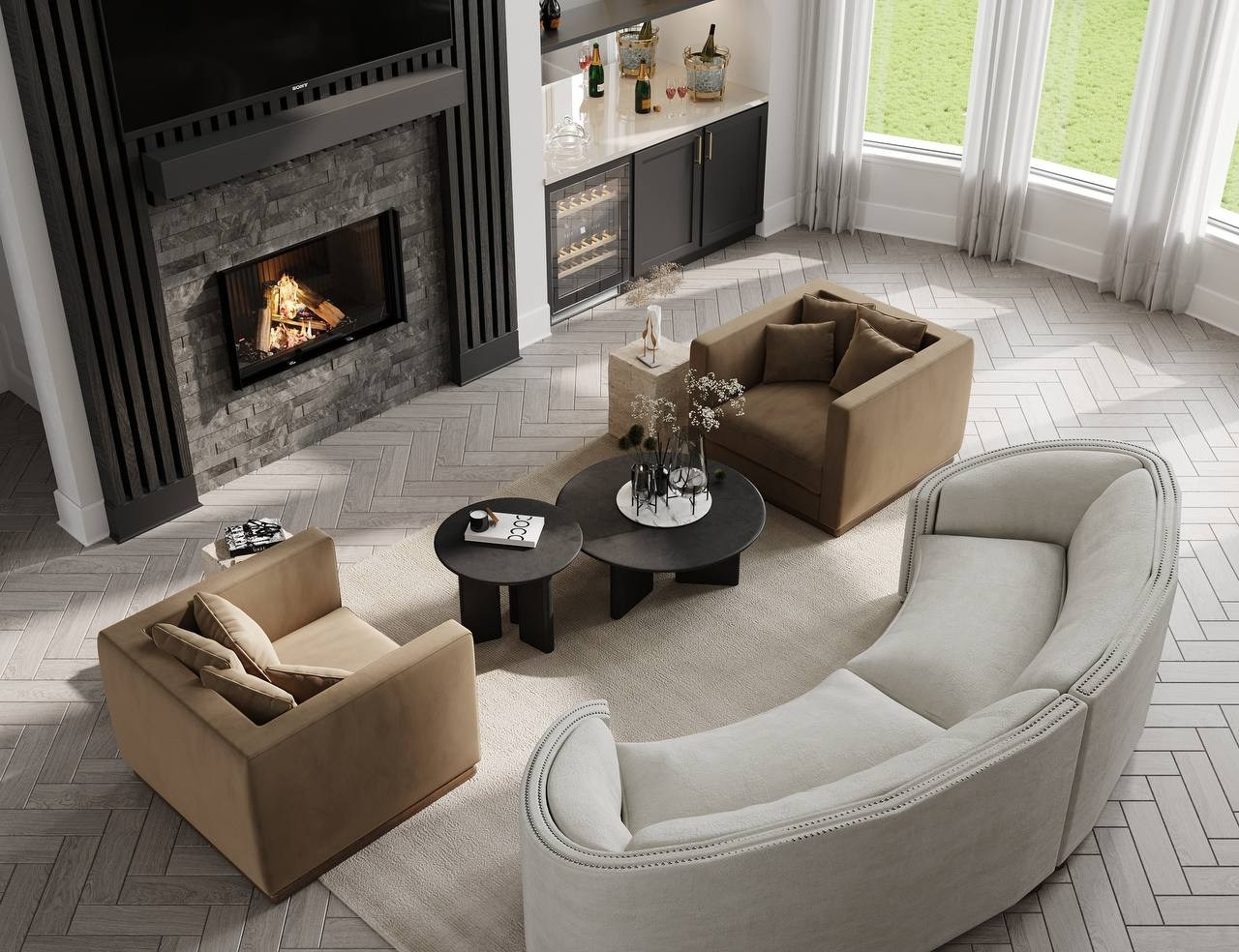 Open Concept Kitchen. Andrei Subochev