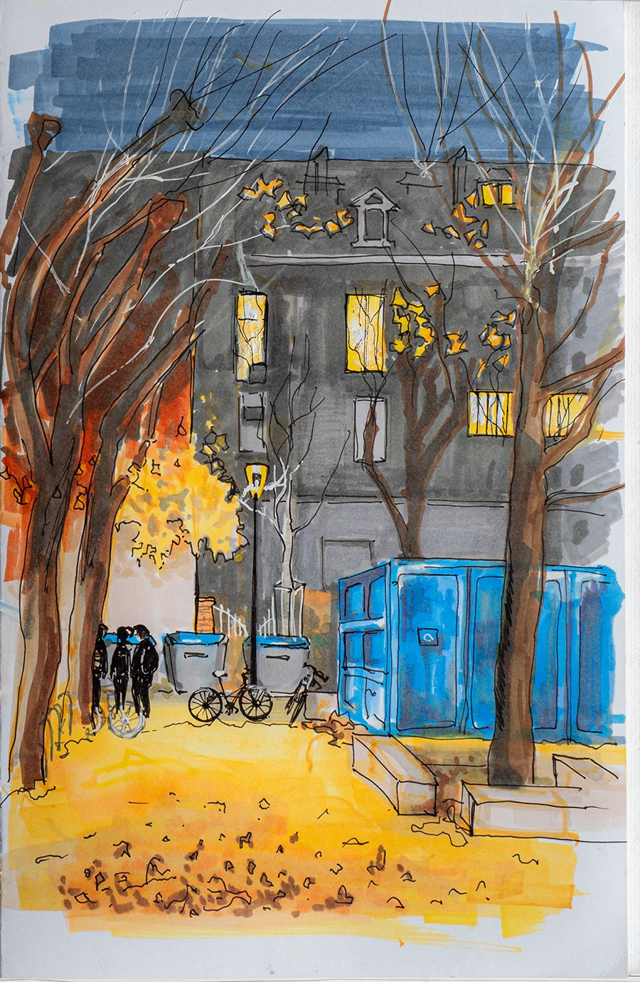 Urban views. Angelina Sorokopud. Artist in Strasbourg