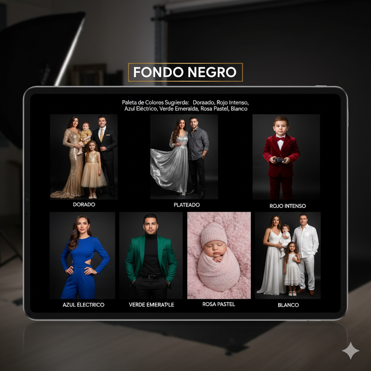 Colores y Vestuario para Sesión de Fotos en Estudio | Guía Rainbox Estudio. Rainbox Estudio de Fotografía