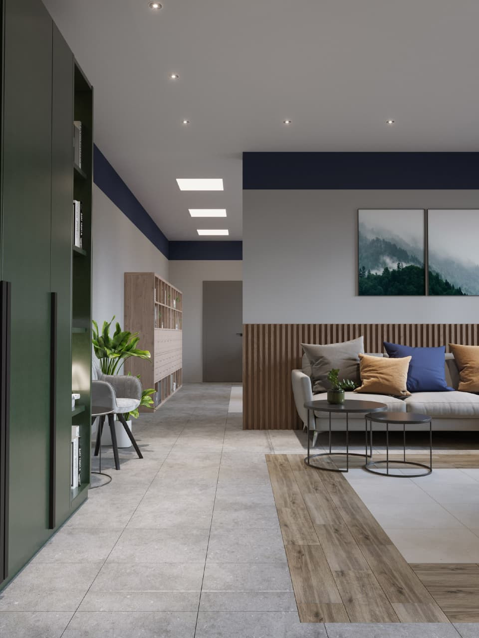 Biroja telpas Rēzeknē. Interjera dizaina studija 4 Stūri