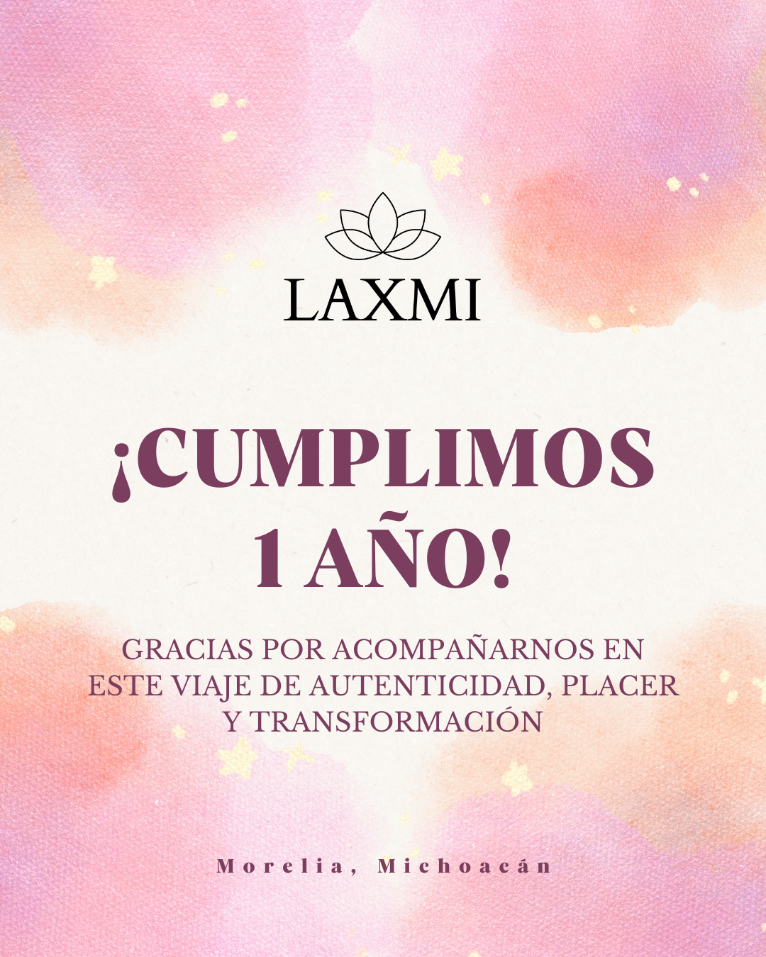 ¡Cumplimos un año!