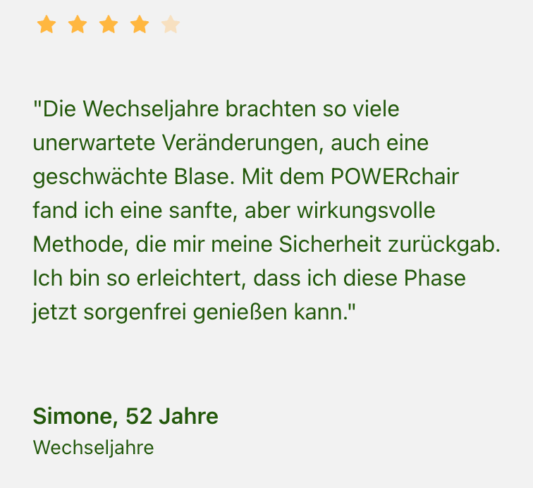 Für Frauen. Gesundheitszentrum Lena Nozar — PowerChair Behandlung in Werne & NRW