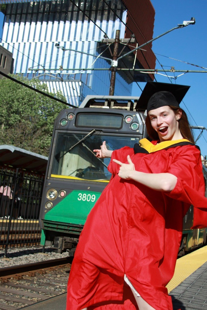 Masters graduation with Rach. Kelly Sang, graduation and portrait photographer in Boston