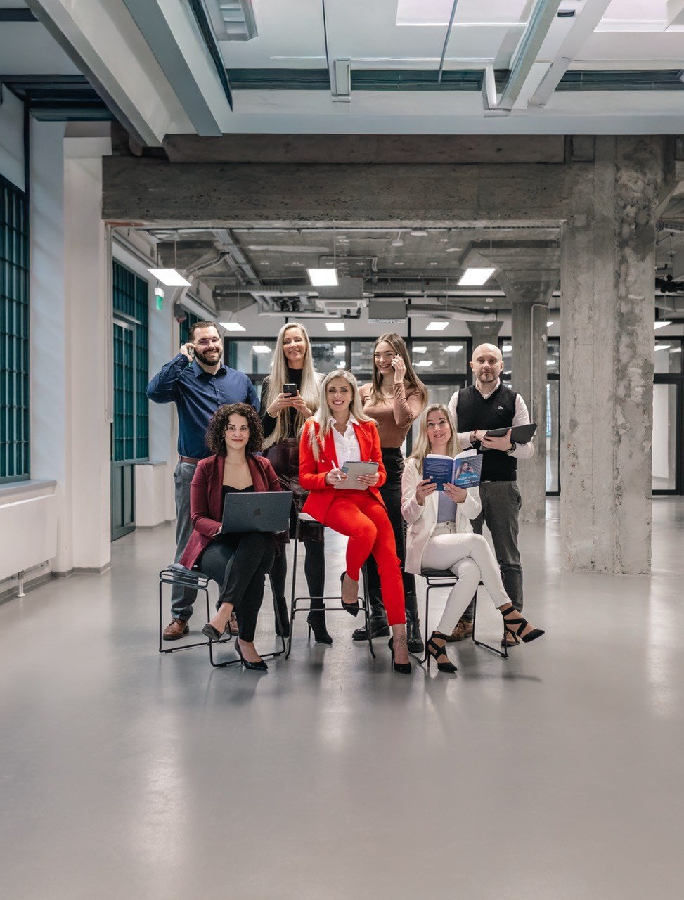 Fotografie firemního týmu pro web a prezentaci