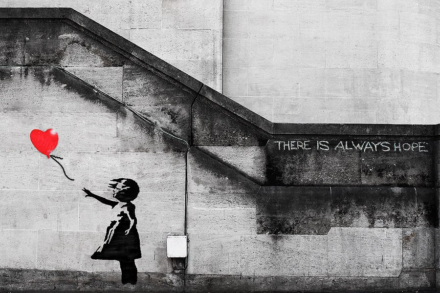Banksy — There Is Always Hope (c. 2002)