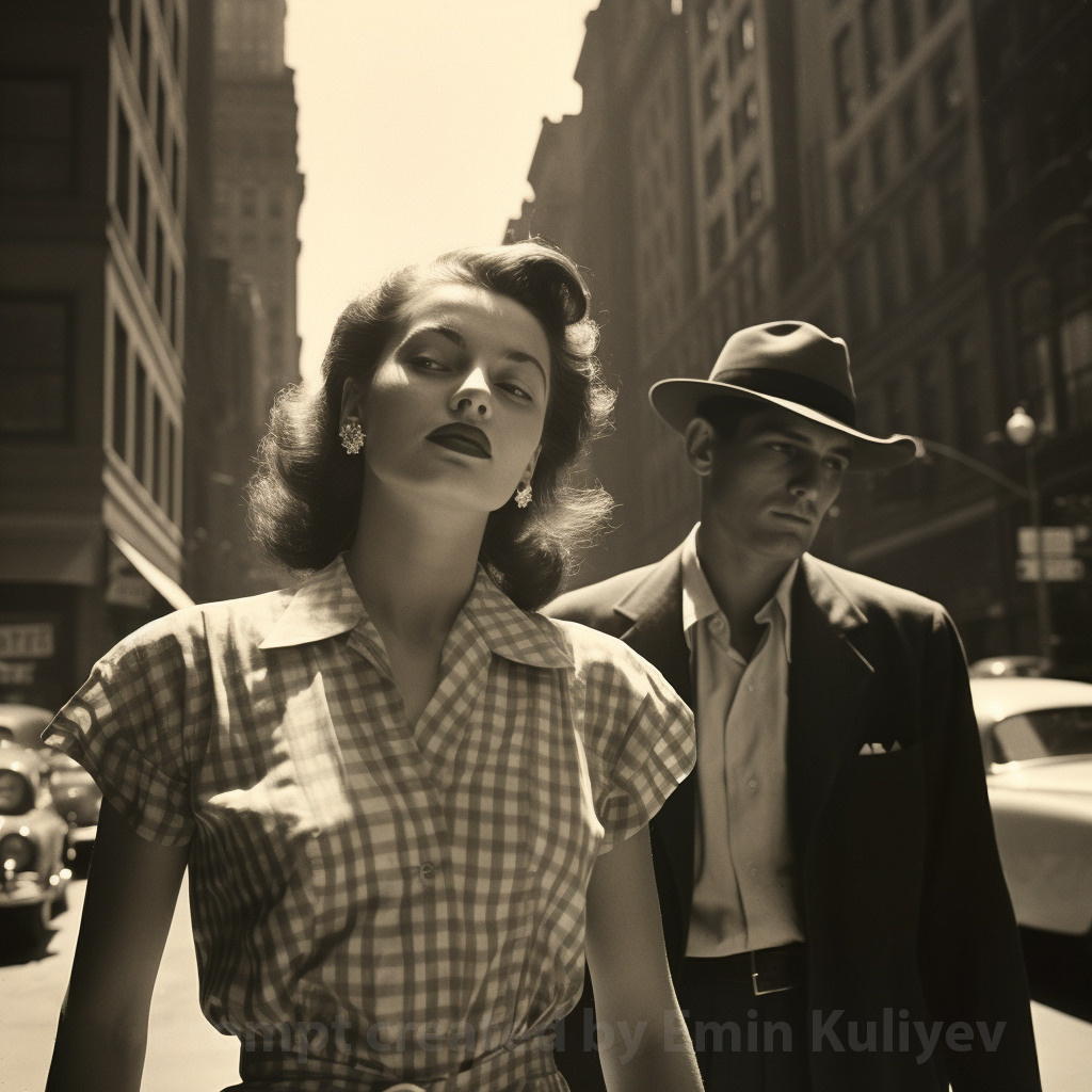 Welcome to New York 1950s (created in the program MIdjourney AI). Emin Kuliyev — Award-Winning Wedding Photojournalist NYC & USA | Best Wedding Photographer Known for Candid, Timeless Moments