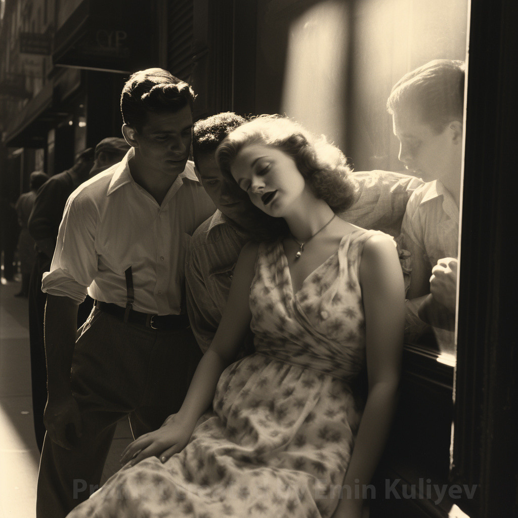 Welcome to New York 1950s (created in the program MIdjourney AI). Emin Kuliyev — Award-Winning Wedding Photojournalist NYC & USA | Best Wedding Photographer Known for Candid, Timeless Moments
