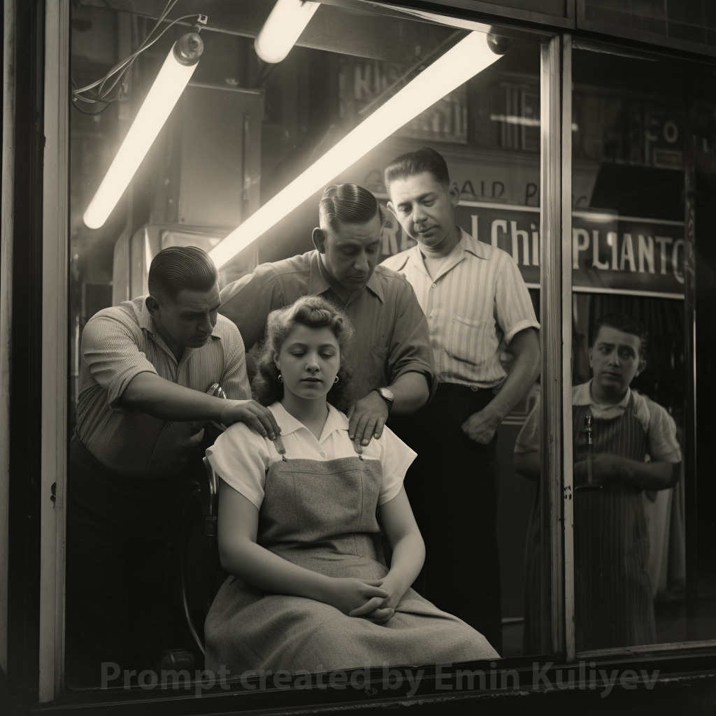 Welcome to New York 1950s (created in the program MIdjourney AI). Emin Kuliyev — Award-Winning Wedding Photojournalist NYC & USA | Best Wedding Photographer Known for Candid, Timeless Moments