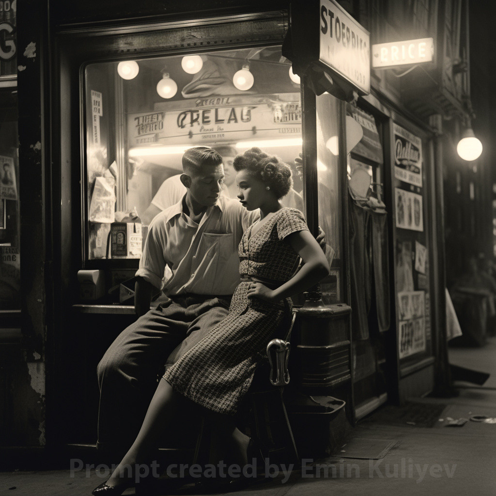 Welcome to New York 1950s (created in the program MIdjourney AI). Emin Kuliyev — Award-Winning Wedding Photojournalist NYC & USA | Best Wedding Photographer Known for Candid, Timeless Moments