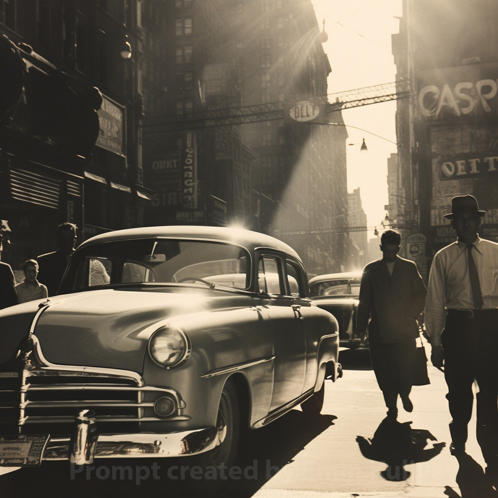 Welcome to New York 1950s (created in the program MIdjourney AI). Emin Kuliyev — Award-Winning Wedding Photojournalist NYC & USA | Best Wedding Photographer Known for Candid, Timeless Moments