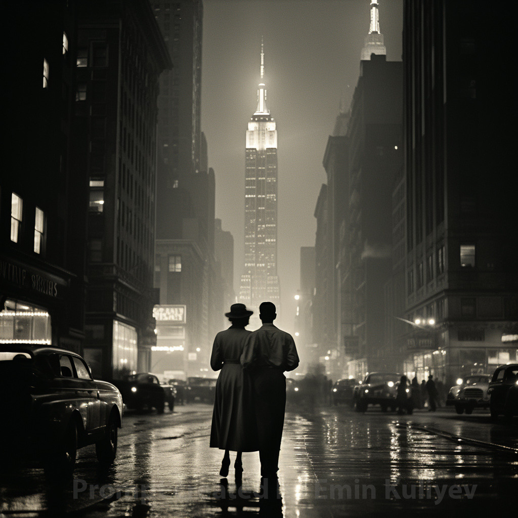 Welcome to New York 1950s (created in the program MIdjourney AI). Emin Kuliyev — Award-Winning Wedding Photojournalist NYC & USA | Best Wedding Photographer Known for Candid, Timeless Moments