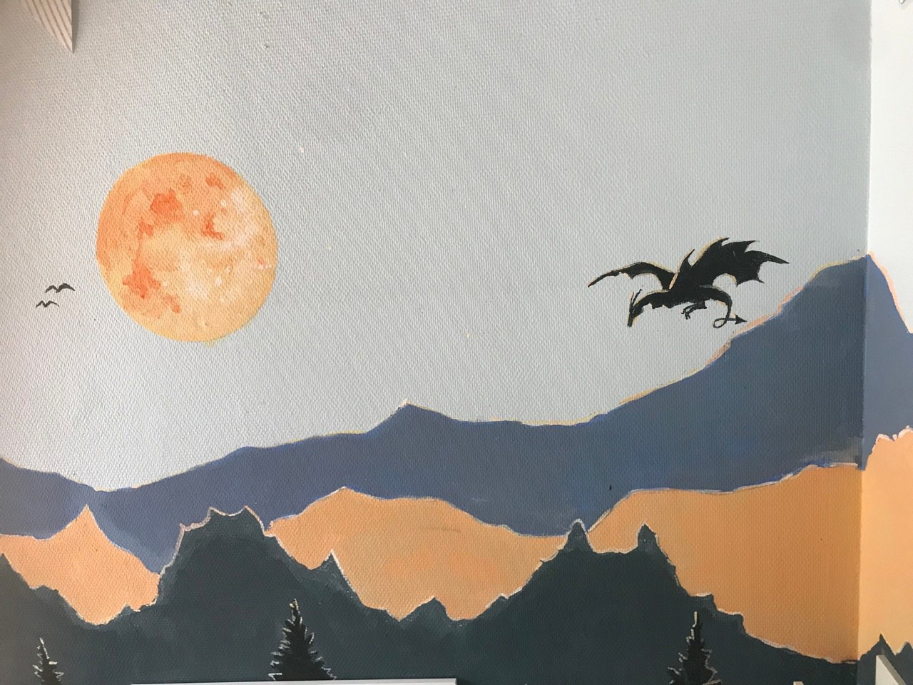 Väggmålning. Eugenia Arinstein — konstnär som skapar handgjord måleri och illustration med känsla, färg och närvaro. Verksam i Nynäshamn