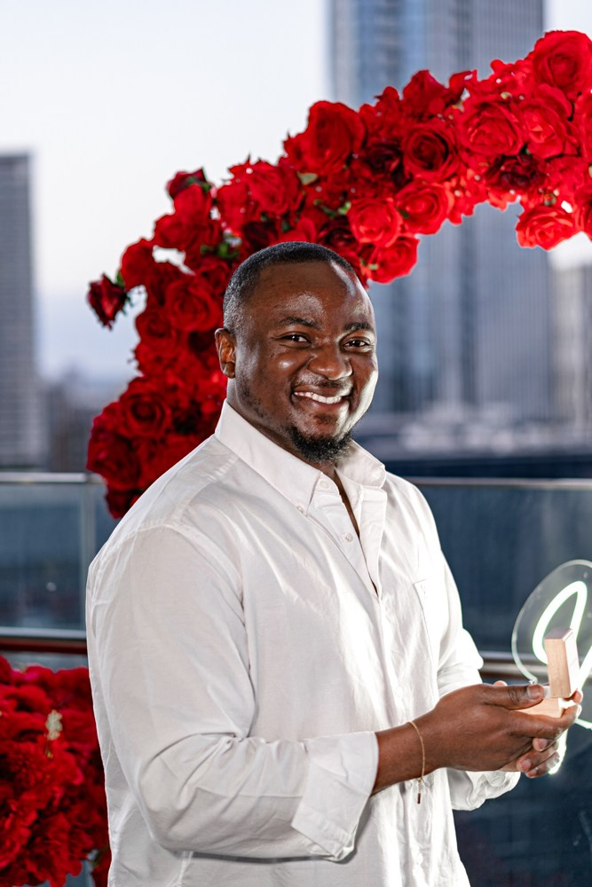 Proposal at the Arena Tower. Tonya Kyrylenko photographer in London