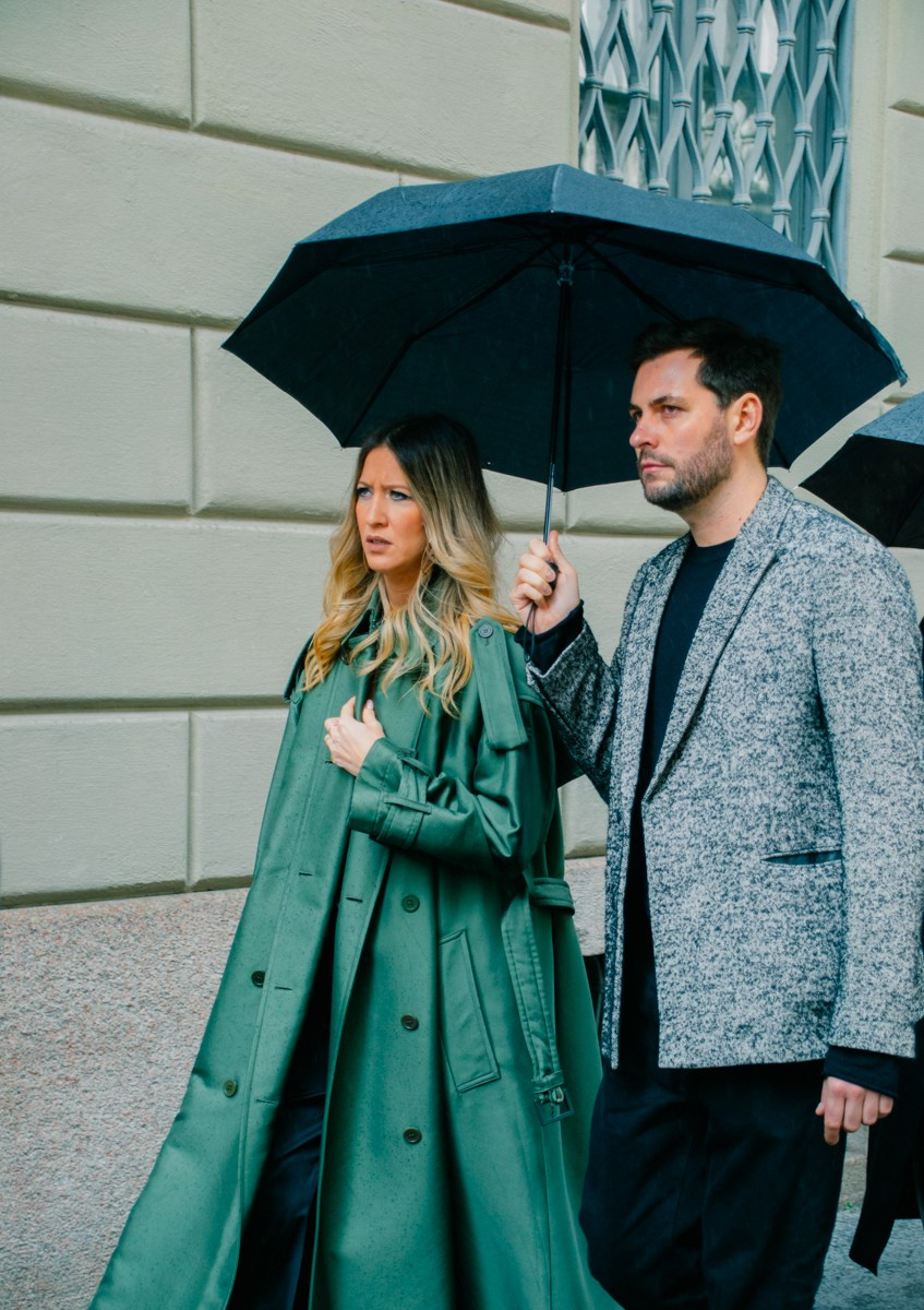 Streetstyle in Milan. Milano Fashion Week